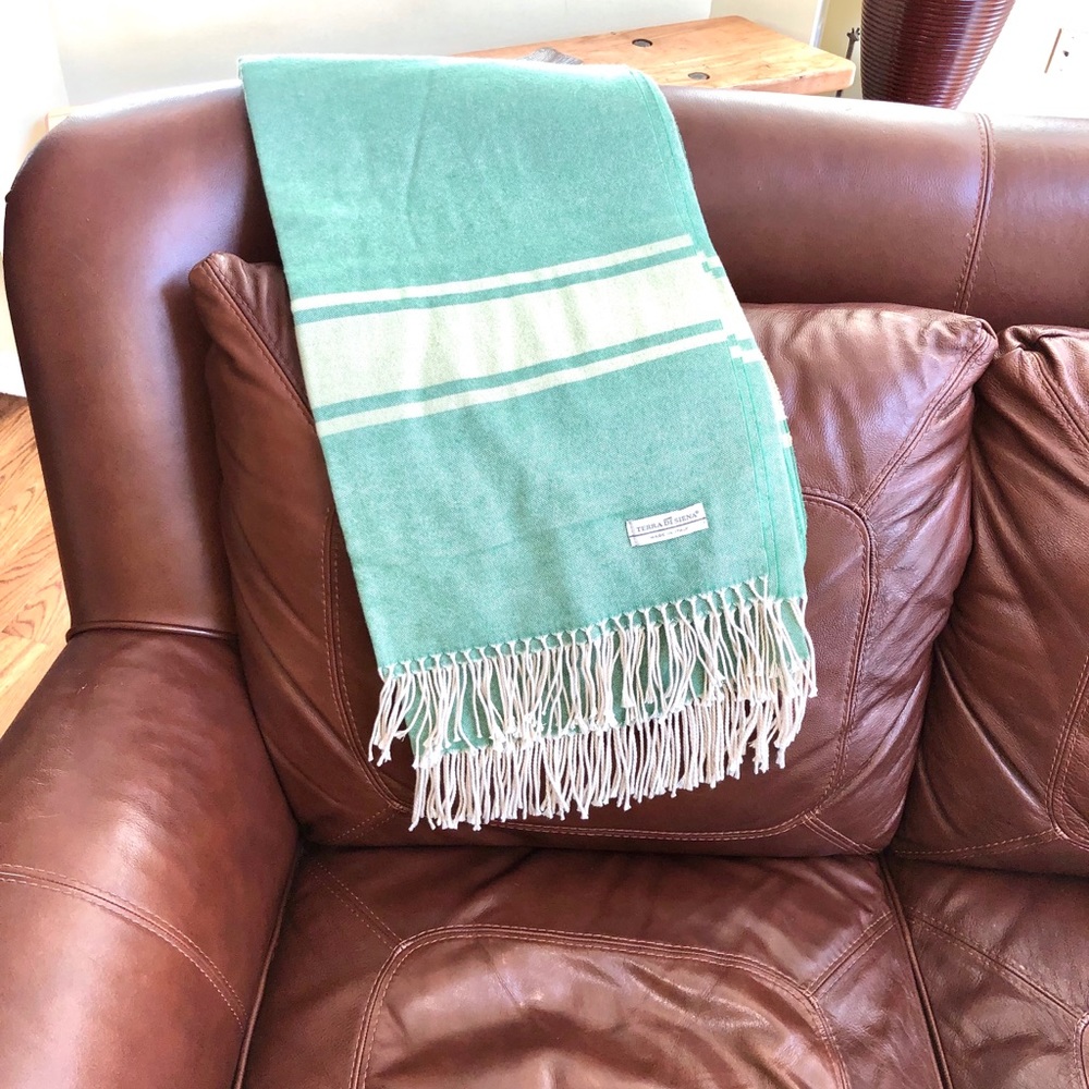 Terra Di Siena Cashmere/Wool/Cotton Throw